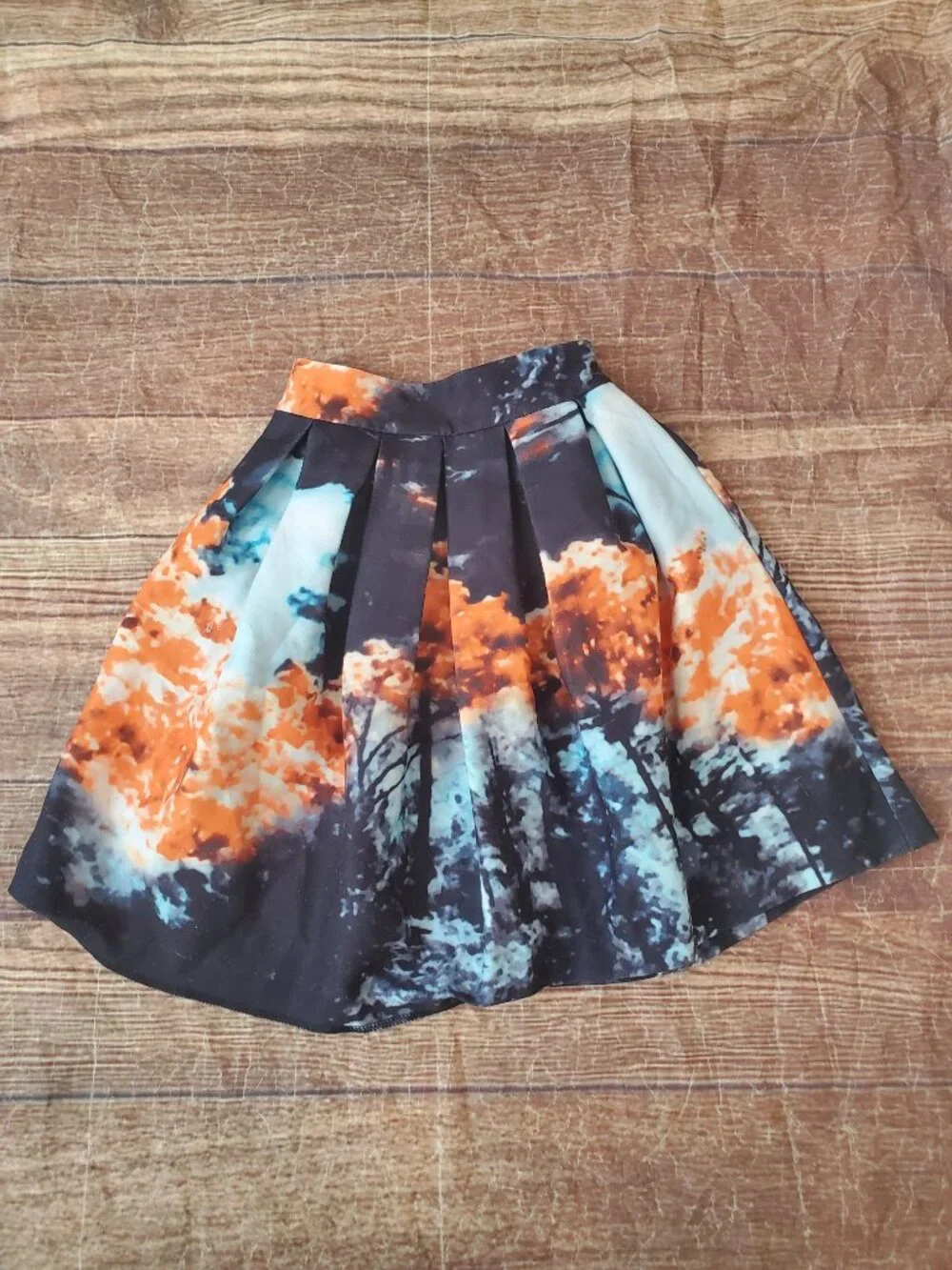 Melange Girl Pleated Lined Skirt sz 10